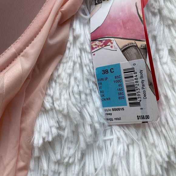 SPANX Haute Contour Deco Sweetheart Pink Panty Bodysuit 38C - Picture 8 of 10